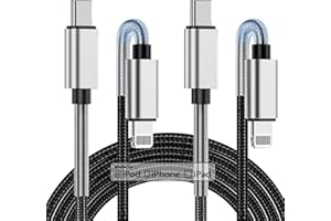 KITMINUN 2Pack 10ft iPhone Fast Charger Cable, [Apple MFi Certified] Long USB C to Lightning Cable 10 Foot, High Fast 10 Feet Apple Charging Cord for Apple iPhone 14/14 Pro Max/13 Mini/12/11/XS/XR/8/7Plus,iPad