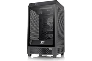 Thermaltake Tower 200 Mini-ITX Computer Case; 2x140mm Pre-Installed CT140 Fans; Supports GPU Length Up to 380mm; CA-1X9-00S1W