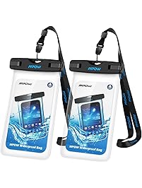 Mpow Universal Waterproof Case, IPX8 Waterproof Phone Pouch Dry Bag Compatible for iPhone X/8/8plus/7/7plus/6s/6/6s Plus Galaxy s8/s7 Google Pixel HTC10 (Clear 2-Pack)