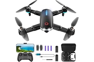 ALTITACO Drone with Camera, Mini Drone for Kids with 1080P HD FPV Camera, Brushless Motor, One Key Take Off/Land, Altitude Hold, 360°Flip, Waypoint Fly, Gestures Selfie, 3 Speed, 2 Battery, Toys for Beginners