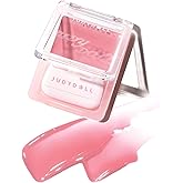 Valentines Day Gift, JUDYDOLL Glow Blush Balm, 85% Essence-Infused & Hydrating Cream Blush, Buildable & Non-Patchy Cheek Color with Puff, Lightweight Travel Makeup (01 Spring Awake)