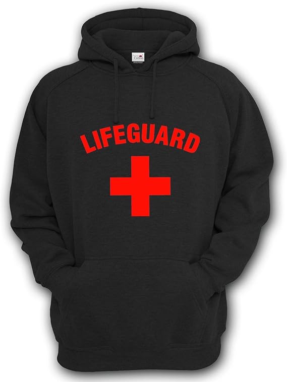 Lifeguard Cross Hoodie Kids and Adults: Amazon.co.uk: Clothing