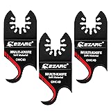 EZARC Oscillating Multi tool Hook Knife Blade, 3PCS