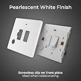 BG Electrical Switched Fused Connection Unit 13A White LED Flex Outlet view 2
