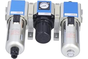 1/2" PT Air Filter, Regulator & Lubricator () Pneumatic Pressure Regulator Compressor 1.5MPa