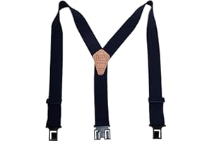Perry Suspenders Men's Elastic 2 Inch Wide Hook End Suspenders (Tall Available)