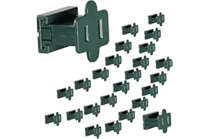 Aniai (25) Pack Vampire Plug, Slip and Slide Plug Add,Extension Cord Ends Male and Female, Replacement Electrical Plug 2 Prong, SPT-1 Wire (spt1 Female, Green)