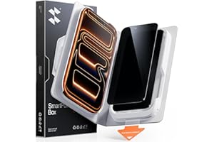 SMARTDEVIL 2 Pack Tempered Glass for iPhone 17 Pro Privacy Screen Protector, Military-Grade Shatterproof Protection, 9H Hardness, Anti-Spy Privacy Film, Fast & Easy Installation, Case Friendly Design