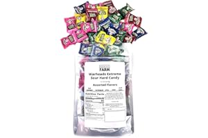 Airmont Farm Warheads Extreme Sour Hard Candy 1/2 LB (226.8g) Bag (Assorted Flavors)