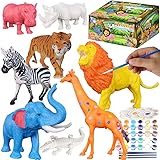 Yileqi Safari Animal Painting Kit for Kids Crafts and Arts Set, Jumbo Jungle Animal Toy Art and Crafts for Boys Girls Age 4 5