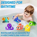 FWZXBK Mold Free No Hole Bath Toys Set for Toddlers 1-4 Years Kids view 5