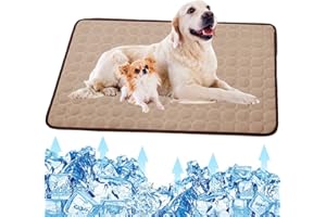 XinChangShangMao Dog Cooling Mat, Pet Dog Self Cooling Pad, Ice Silk Washable Summer Cooling Mat for Dogs Cats, Kennels, Crates and Beds