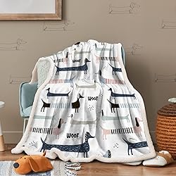Sleepwish Dachshund Throw Blankets Cute Fleece