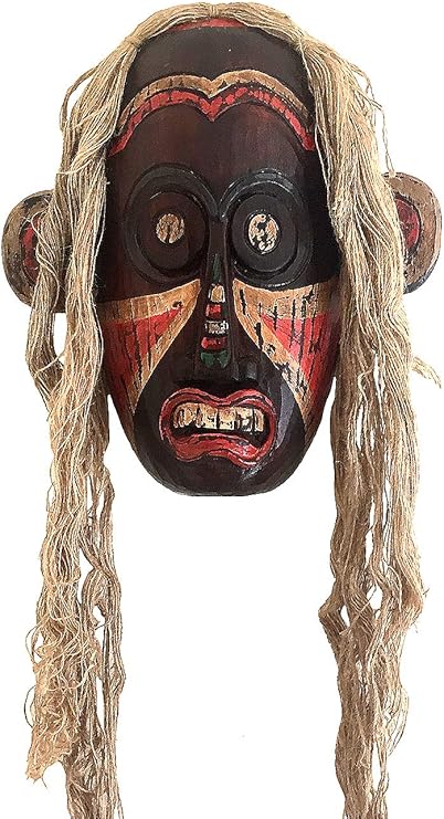 Amazon.com: OMA African Mask Wall Hanging Decor Tribal Warrior