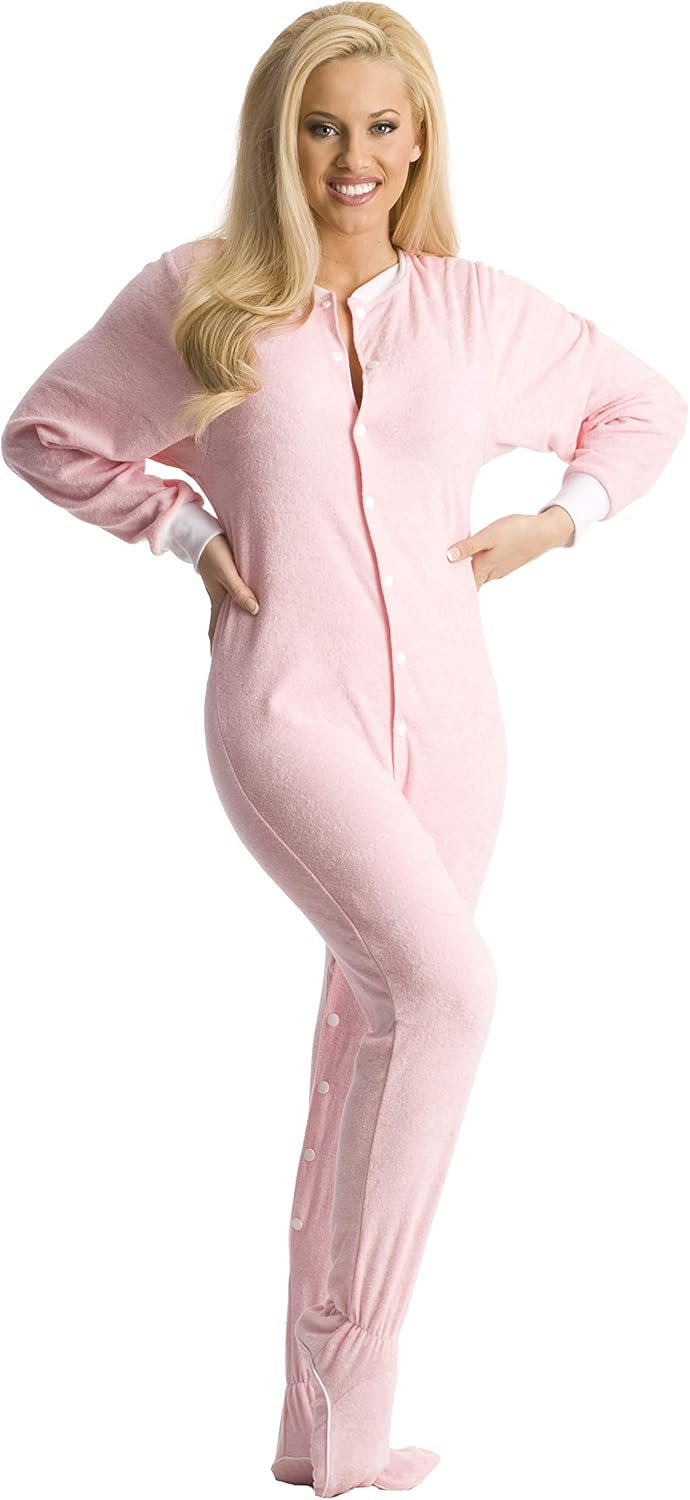 terry cloth footed pajamas