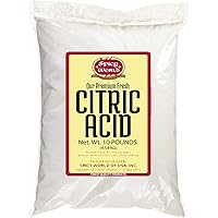 Spicy World Pure Citric Acid, 10 Pound - Food Grade & Non-GMO- Natural Food Preservative, Beauty Ingredient