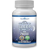 Neuro Health Sleep Plus Sleep Aid, with Magnesium, Melatonin and Ashwagandha, 60 Capsules (1 Bottle) Herbal Sleeping Pills for Adults | Vegetarian Sleep Pills | Non-Habit Forming / 5 HTTP/Chamomile