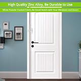 Neoteck Sash Jammer White Zinc Cast Alloy 2 pcs Sash Blocker Locks view 3