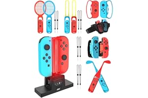 BELOPERA Switch Sports Accessories for Switch Sports Game, 21 - in -1 Family Switch Sports Accessories Bundle Compatible with Switch/Switch OLED