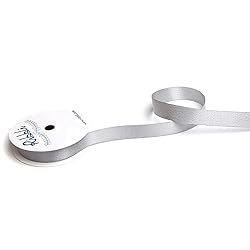 Ribbli Silver Double Faced Purl Ribbon,Luxury