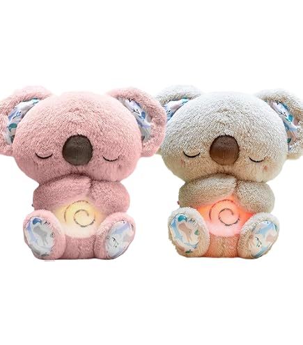 Peluche Relajante Musical Con Luz – Animal De Respiración De 30 Cm Para Dormir – Regalo Para Niños Y Adultos