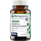 Metagenics UltraFlora Spectrum 7-Strain Probiotic 30 Billion CFU, 30 Ct | Shelf-Stable Probiotics for Women and Men, Broad-Spectrum for Upper and Lower GI Support, Digestive Comfort, and Immunity*