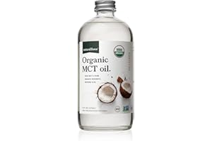Natural Force Organic MCT Oil – Pure Glass Bottle – Made from 100% Cold Pressed Virgin Coconut Oil + Certified Keto, Paleo, Kosher, Vegan & Non-GMO – Lab Tested for Quality and Purity - 16 Ounce