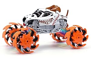 DISSONA Remote Control Car, 360° Rotating RC cars for boys 4-7 with, Light & Sound, 2.4 GHz All Terrain Monster trucks, Toys for Kids 3 4 5 6 7 8 with Batteries, birthday Gifts for Boys Girls (Dalmatians)