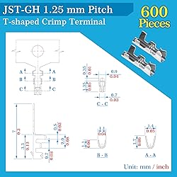 CQRobot 100 Sets/800 Pieces 1.25 mm Pitch 6-Pin