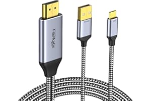 HDMI to USB C Cable 4K60Hz 10FT, HDMI Source to USB C Monitor Display Adapter, Compatible with Xreal Air, Xreal One, Nreal, R