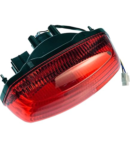 Rear Brake Tail Light Lens For Suzuki Eiger 400 & Other ATVs – Red Plastic Replacement