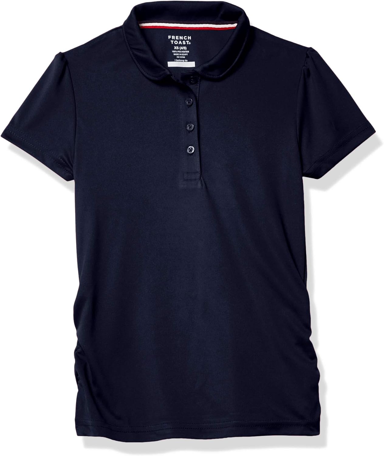 French Toast Girls' Short Sleeve Stretch Moisture Wicking Polo Shirt: Clothing