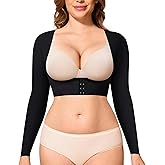 YERKOAD Arm Shapers for Women Flabby Arms Post Surgery Compression Sleeves Arm Faja Front Closure Shapewear Tops