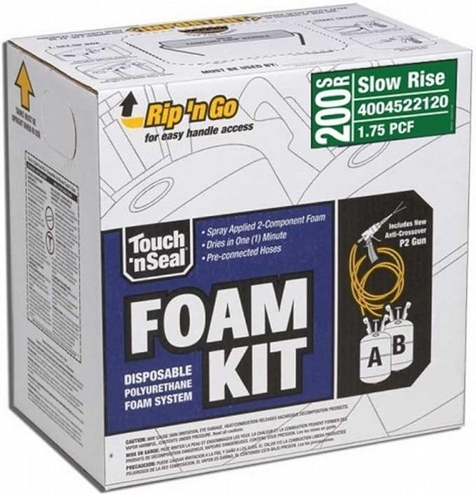 Dap 7565022120 Touch 'n Seal Slow Rise Spray Foam Insulation Kit 200