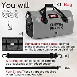 Waterproof Duffel Bag - Motorcycle Dry Bag Tail Bag