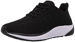 Propét Women's Tour Knit Sneaker, Black, 6.5