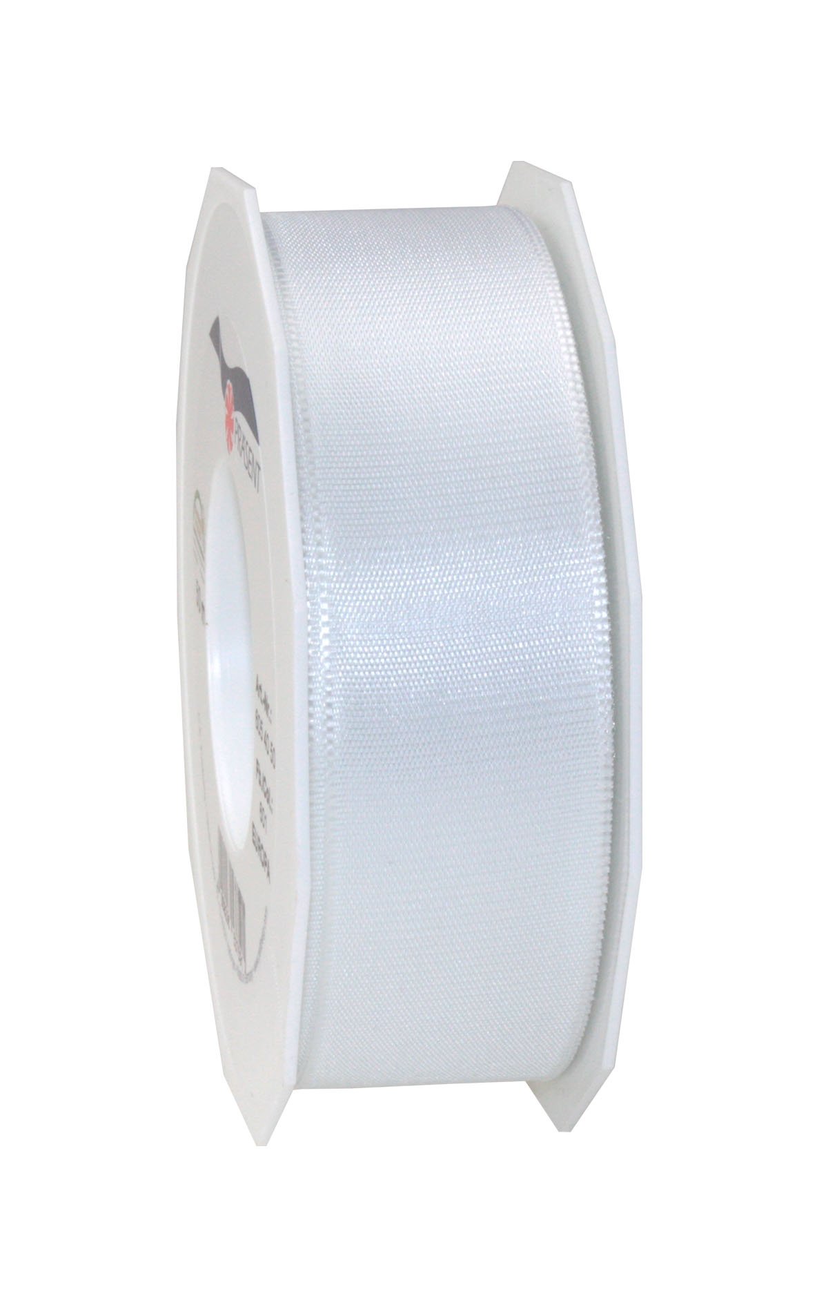 PRÄSENT - Europa Taffeta Ribbon White 40 mm width, 50 m length