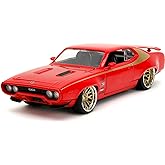 Jada Big Time Muscle 1:24 1972 Plymouth GTX Die-Cast Car, Toys for Kids and Adults(Red)