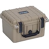 MEIJIA Portable All Weather IP67 Waterproof Camera Case,hard case with Customizable Fit Foam,Fit Use of Drones,Camera,Equipments,10.62 x9.68x6.87inches(Desert Tan)