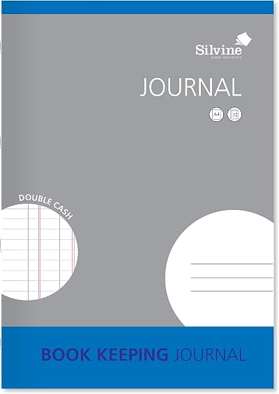 Silvine A4 Book Keeping Journal 32 Pages Double Cash Ref SJA4J