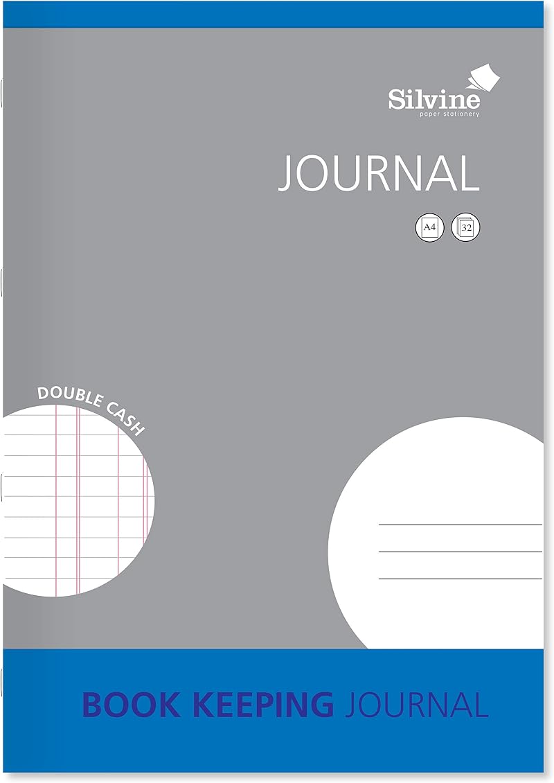 Silvine A4 Book Keeping Journal 32 Pages Double Cash Ref SJA4J