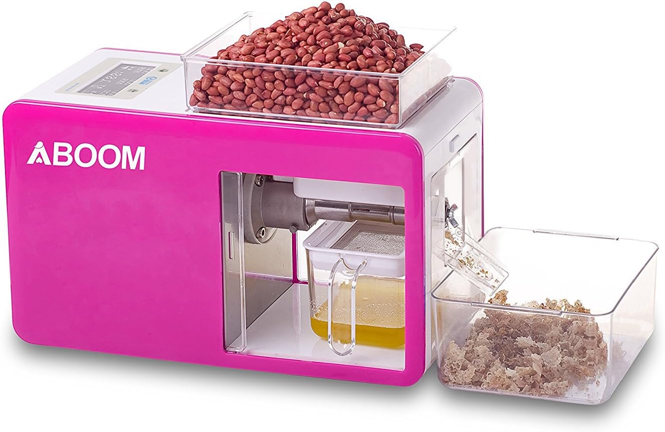 Aboom Stainless Steel Commercial Kitchen Equipment Edible Oil Press with High Oil Yield and Easy Operation.