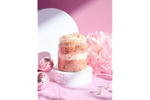 Cute as a Cupcake! Cupcakery & Bake Shop Cutie Cupcake in a Jar! READY-TO-EAT, Hand-crafted & made from Scratch with Cream Cheese Icing, Gifts, Corporate Gifts, Birthday Celebrations, Sweet Treat, 8oz Serves 2 (Strawberry)