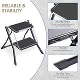 KINGRACK Kingrack Step Ladder 2 Step Folding Stool Anti Slip Platform 150kg view 3