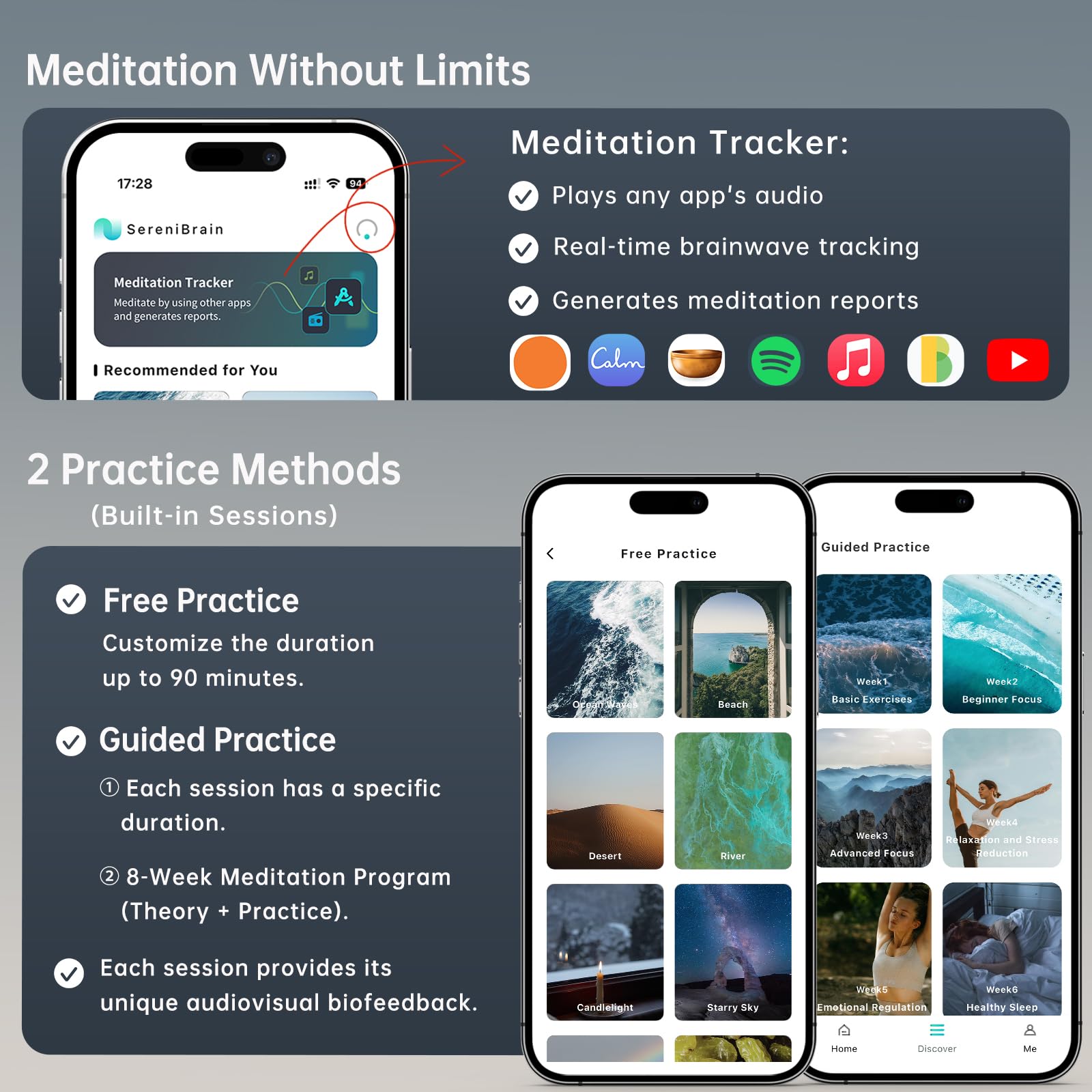 Mua Meditation Headband, EEG Biofeedback Devices, Real-Time Visual and ...