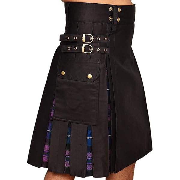 あおばくん着用　minus(-) leather utlity kilt Black Utility Kilt