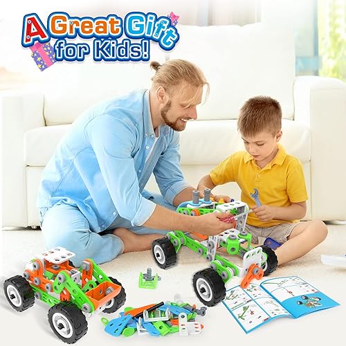 Stem Toys Best Educational Toys For Year Old Boys MOONTOY 218PCS