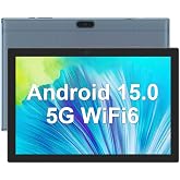 Android 15 Tablet 10 Inch Tablet, DDR4 8GB RAM 32GB Storage Tablets, Support 1TB Expand 2MP+8MP Dual Camera 10 IN Tab, WiFi6 Bluetooth 6000mAh Battery, 1280*800 10.1'' IPS HD Touch Screen Tableta.