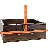 JORGENSEN Cabinet Template Jig for Handle and Knob, Drawer Hardware Jig | Cabinet Handle Jig, Drawer Pull Jig, Aluminum Body, Hardened Steel Bushings, Double-scale Guides, for Knob &amp; Pull Work