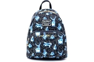 Loungefly Harry Potter Expecto Patronus All Over Print Womens Double Strap Shoulder Bag Purse